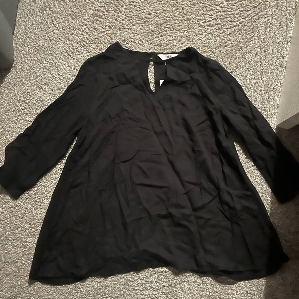Jack by BB Dakota Black Blouse